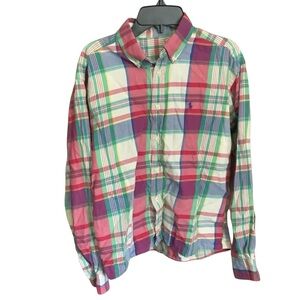 M/L Plaid Polo Ralph Lauren Long Sleeve Button Down